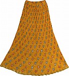 Festive Crinkle Skirt in Buttercup