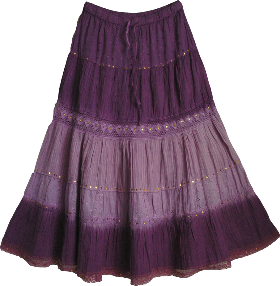 Purple Long Skirt 8